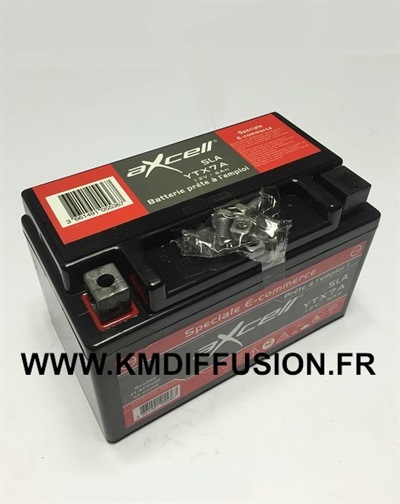 BATTERIE AXCELL YTX7A-BS 12V 6Ah POUR SHINERAY 200 ST9 AUTOMATIQUE