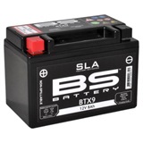 BATTERIE BS SLA BTX9 12V 8Ah POUR SHINERAY 250 STIXE SANS ENTRETIEN PRÊTE À L'EMPLOI, image N°1