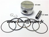 KIT PISTON BIG FOOT 110 / 125 AGA3 APOLLO 52,4mm AXE DE 13mm, image N°1