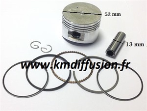 KIT PISTON BIG FOOT 110 / 125 AGA3 APOLLO 52,4mm AXE DE 13mm