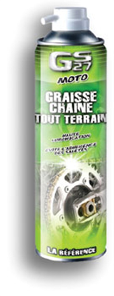 LUBRIFIANT CHAINE SPRAY GS27 500ml QUAD MOTO SCOOTER