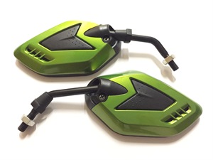 RETROVISEURS RACING POUR QUAD MOTO SCOOTER M8 VERT