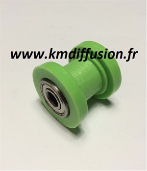 ROULETTE DE TENDEUR DE CHAINE RENFORCEE SHINERAY 250 STIXE EN TEFLON VERT